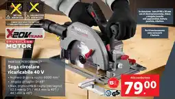 Lidl PARKSIDE PERFORMANCE Sega circolare ricaricabile 40 V offerta