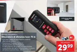 Lidl PARKSIDE PERFORMANCE Misuratore di distanza laser 75 m offerta