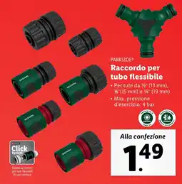 Lidl PARKSIDE Raccordo per tubo flessibile offerta
