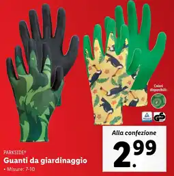 Lidl PARKSIDE Guanti da giardinaggio offerta