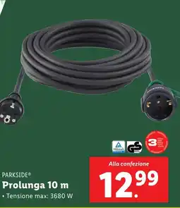 Lidl PARKSIDE Prolunga 10 m offerta