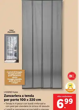Lidl LIVARNO home Zanzariera a tenda per porte 100 x 220 cm offerta