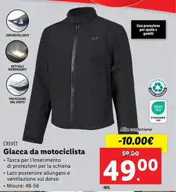 Lidl CRIVIT Giacca da motociclista offerta