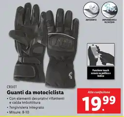 Lidl CRIVIT Guanti da motociclista offerta