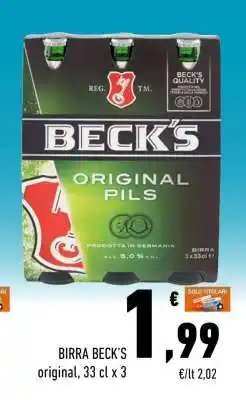Conad Birra Beck's offerta