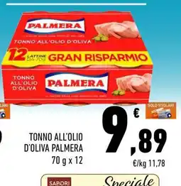Conad Tonno all’olio d’oliva PALMERA offerta