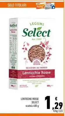 Conad LENTICCHIE ROSSE SELECT offerta