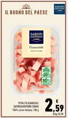 Conad PETALI DI GUANCIALE SAPORI&DINTORNI CONAD offerta