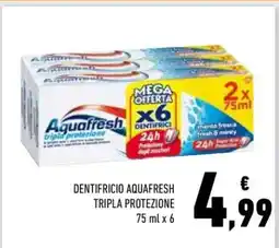 Conad DENTIFRICIO AQUAFRESH TRIPLA PROTEZIONE offerta