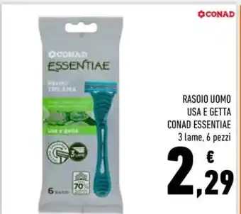 Conad RASOIO UOMO USA E GETTA CONAD ESSENTIAE offerta