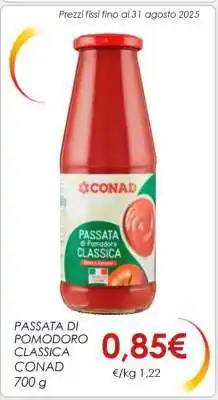 Conad Passata di Pomodoro Classica Conad offerta