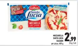 Conad MOZZARELLA SANTA LUCIA GALBANI offerta
