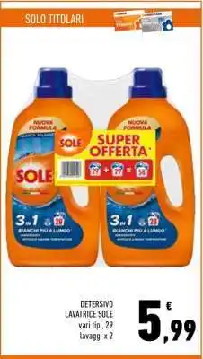 Conad Detersivo Lavatrice Sole offerta