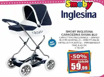 Smoby Inglesina Carrozzina Shara Blu