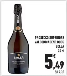 Conad PROSECCO SUPERIORE VALDOBBIADENE DOCG BOLLA offerta