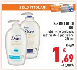 Conad SAPONE LIQUIDO DOVE offerta