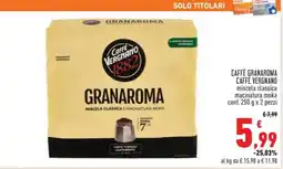 Conad Caffè Granaroma Caffè Vergnano offerta