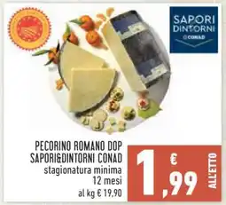 Conad Pecorino Romano DOP Sapori&Dintorni Conad offerta