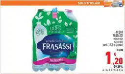 Conad ACQUA FRASASSI minerale naturale offerta