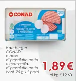 Conad Hamburger CONAD offerta