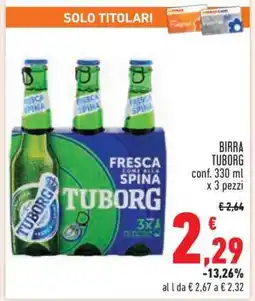Conad Birra Tuborg offerta