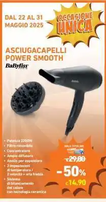 Conad ASCIUGACAPELLI POWER SMOOTH offerta
