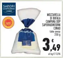 Conad Mozzarella di Bufala Campana DOP Sapori&Dintorni Conad offerta