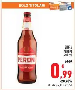 Conad Birra Peroni offerta