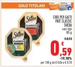 Conad Cibo per gatti Paté Classic Sheba offerta