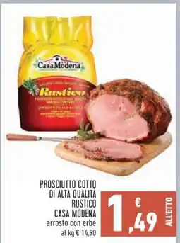 Conad Prosciutto Cotto di Alta Qualità Rustico offerta