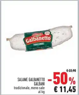 Conad Salame Galbanetto Galbani offerta