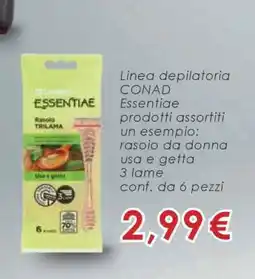 Conad Essentiae Rasoio TRILAMA offerta