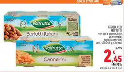 Conad FAGIOLI, CECI VALFRUTTA offerta