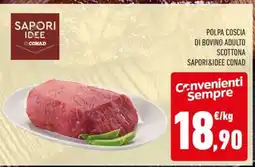 Conad Polpa Coscia di Bovino Adulto Scottona offerta