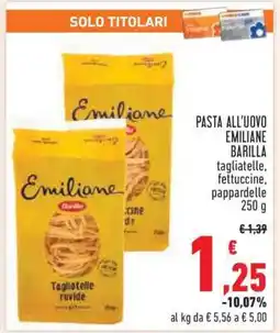 Conad PASTA ALL'UOVO EMILIANE BARILLA offerta