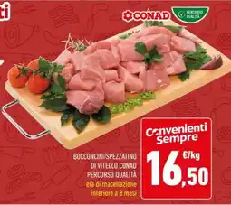 Conad BOCCONCINI/SPEZZATINO DI VITELLO CONAD PERCORSO QUALITÀ offerta