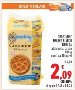Conad Crostatine Mulino Bianco Barilla offerta