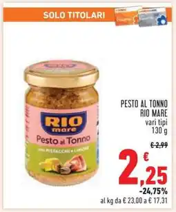 Conad Pesto al Tonno Rio Mare offerta