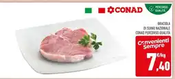 Conad BRACIOLA DI SUINO NAZIONALE CONAD PERCORSO QUALITÀ offerta