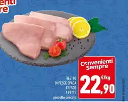 Conad Filetto di Pesce Spada offerta