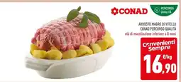 Conad Arrosto Magro di Vitello offerta
