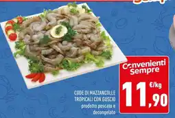 Conad Code di mazzancolle tropicali con guscio offerta