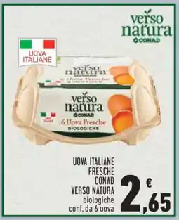 Conad Uova Italiane Fresche Conad Verso Natura offerta