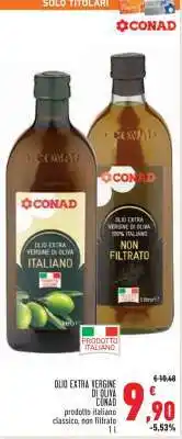 Conad Olio Extra Vergine di Oliva Conad offerta