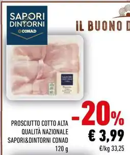 Conad Prosciutto Cotto Alta Qualità Nazionale Sapori&Dintorni Conad offerta