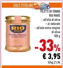 Conad FILETTI DI TONNO RIO MARE offerta