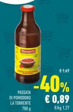 Conad Passata di Pomodoro La Torrente offerta
