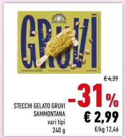 Conad STECCHI GELATO GRUVI SAMMONTANA offerta