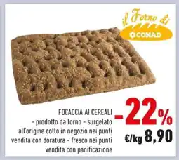 Conad Focaccia ai Cereali offerta