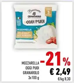 Conad MOZZARELLA OGGI PUOI GRANAROLO offerta